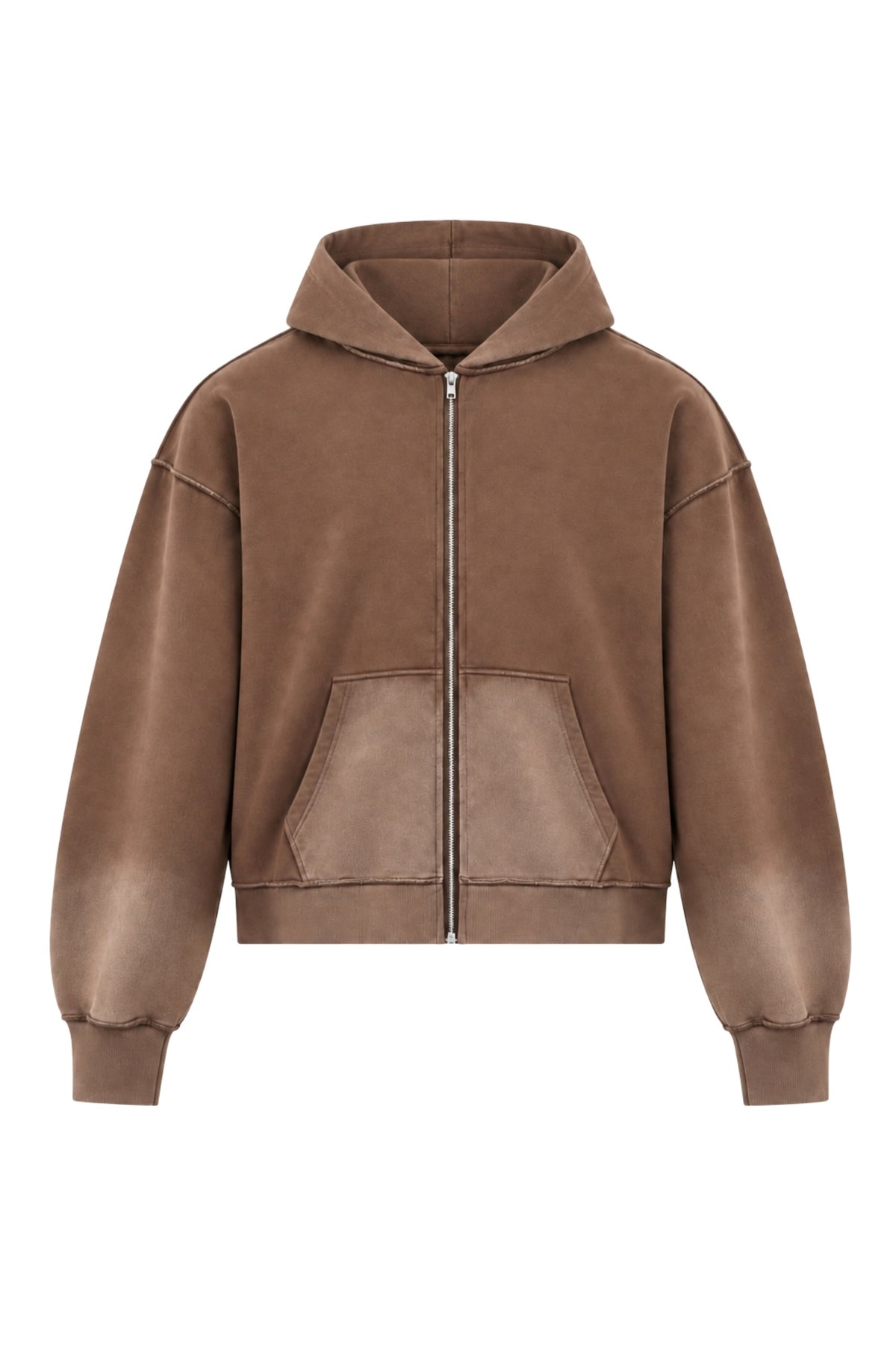 WASHED ZIP HOODIE