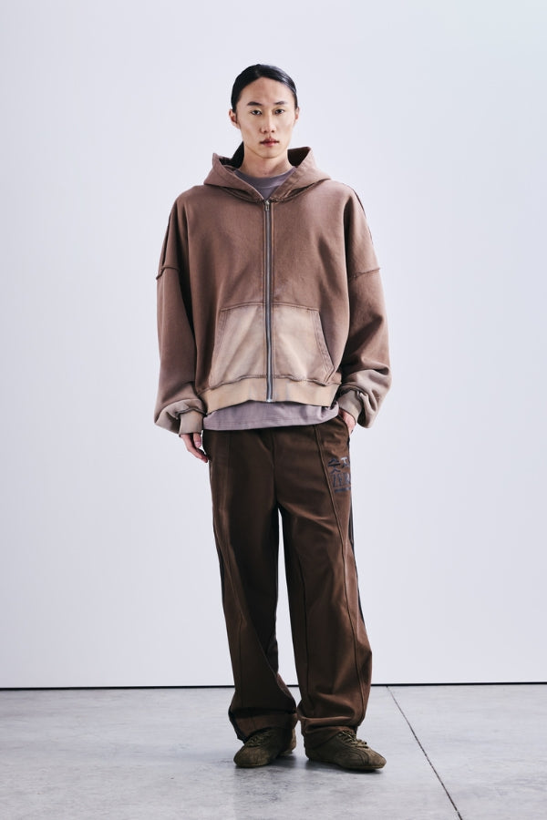 WASHED ZIP HOODIE
