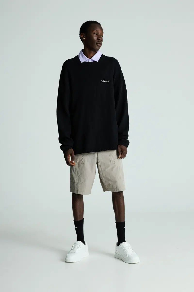 black track knitwear