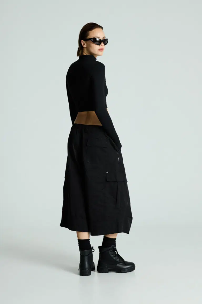 deep black baggy