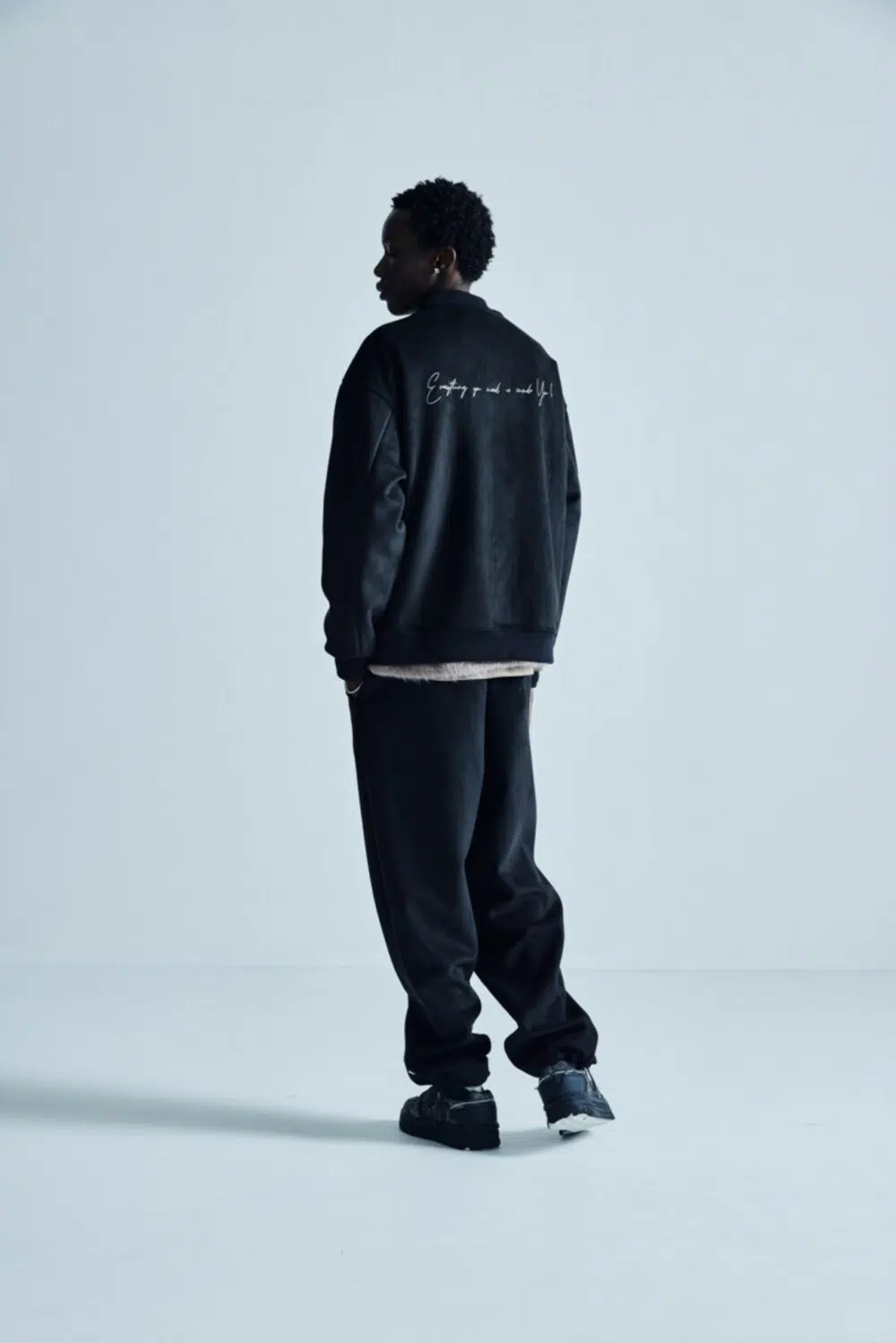 late drop zip sweatshirt