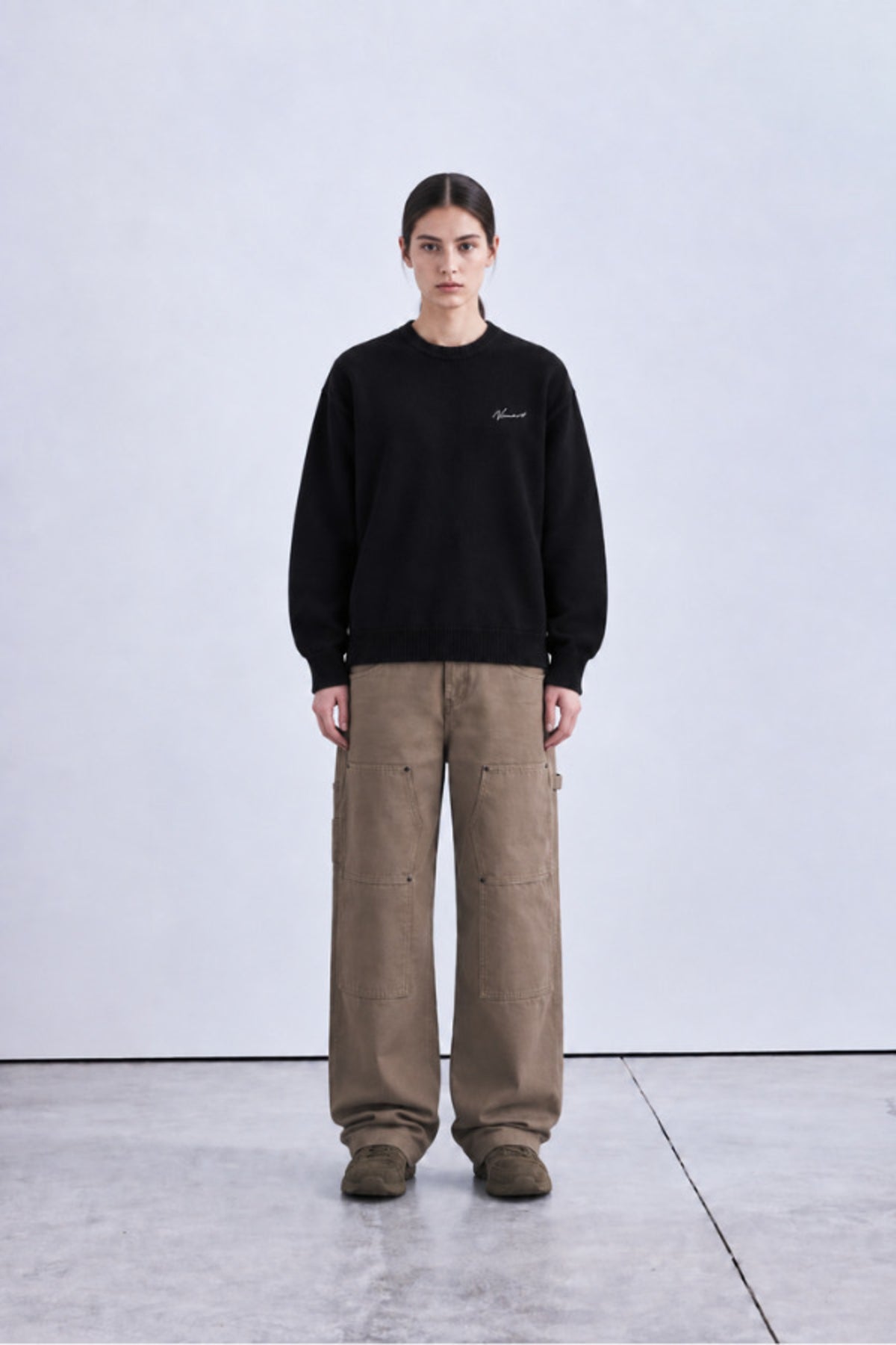 black track knitwear 