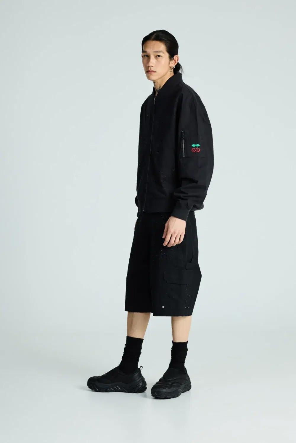rhinestone bomber 