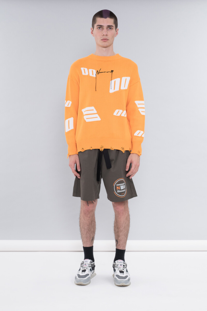 ORANGE KNIT CREW 00