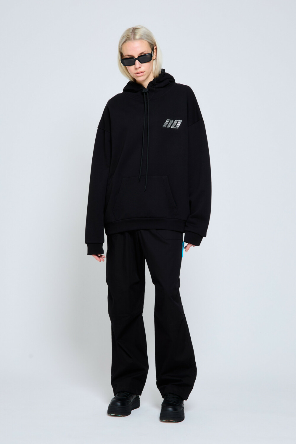 DIAMOND BLACK HOODIE - Image 3